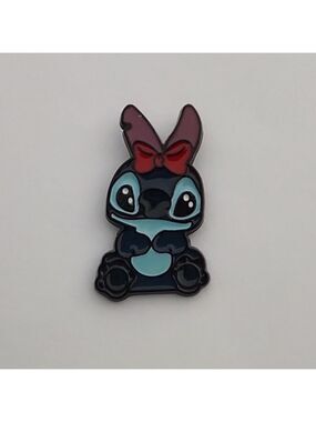 2/$10 Lilo And Stitch With Bow Enamel Pin